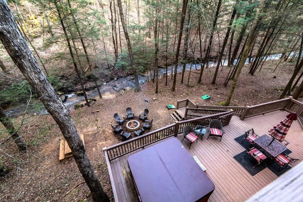 Private Creekside Cabin+Hot Tub,Pool Table, & Pets Елліджей Екстер'єр фото